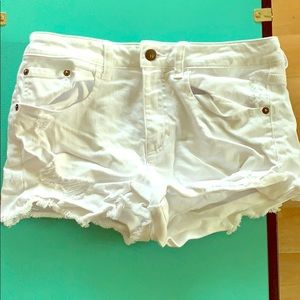 BP by Nordstrom White Jean Shorts